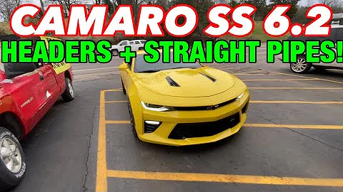 2018 Chevy Camaro SS TRUE DUAL EXHAUST w/ LONG TUBE HEADERS & STRAIGHT PIPES!