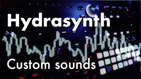 Hydrasynth custom sounds demo: no talking