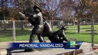 Why a fence was erected around Stockton firefighters’ memorial