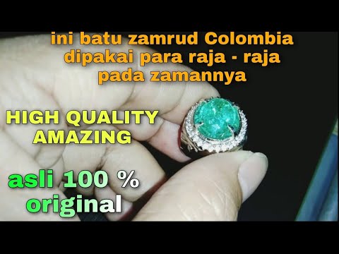 Di jual Cincin Batu Zamrud Kotak Hijau Emerald Beryl asli (Kode 1526) Kode Barang : 1526 Nama Gemolo. 
