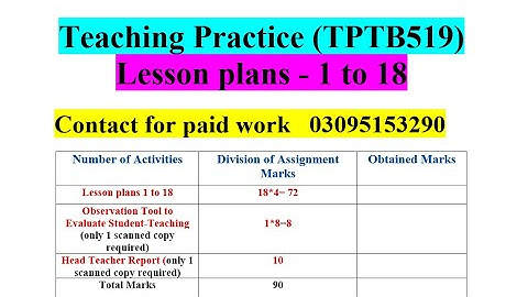 Teaching Practice (TPTB519) |Fall 2025_TPTB519_3 |tpta 519 assignment 3 2025 | tpta 519 assignment 3
