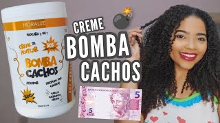 TESTEI CREME BOMBA CACHOS Hidralize - Creme de apenas R$5 😱