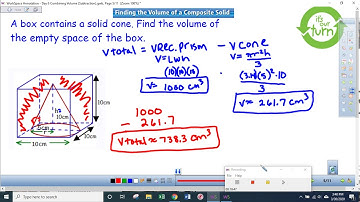 Day 6 Volume of a composite figure subtracting