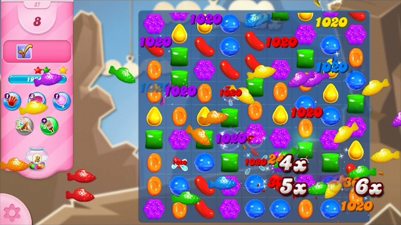 Candy Crush Saga Level 37 pro - YouTube