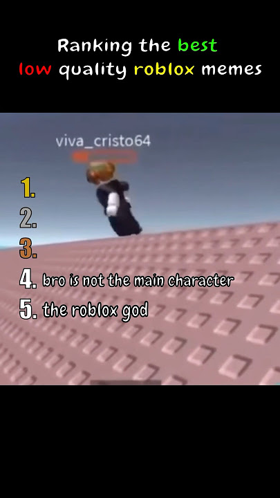 Ranking the best low quality Roblox memes #roblox
