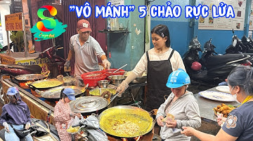 🟢"Vô mánh" 2-3-4 rồi 5 chảo bánh xèo rực lửa phục vụ bà con quá đã