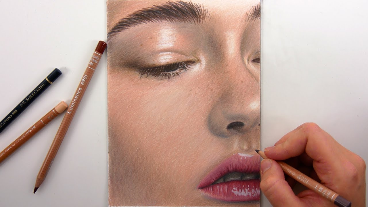 DRAWING SKIN TONES WITH COLORED PENCILS YouTube