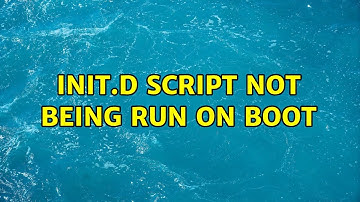init.d script not being run on boot (2 Solutions!!)