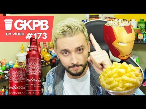 Balde Pipoca Vingadores, Cheetos Tubo e Garrafa da Copa Budweiser  | GKPB Em Vídeo #173