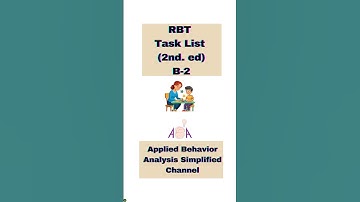 RBT Task List: Curriculum-Based Assessment!