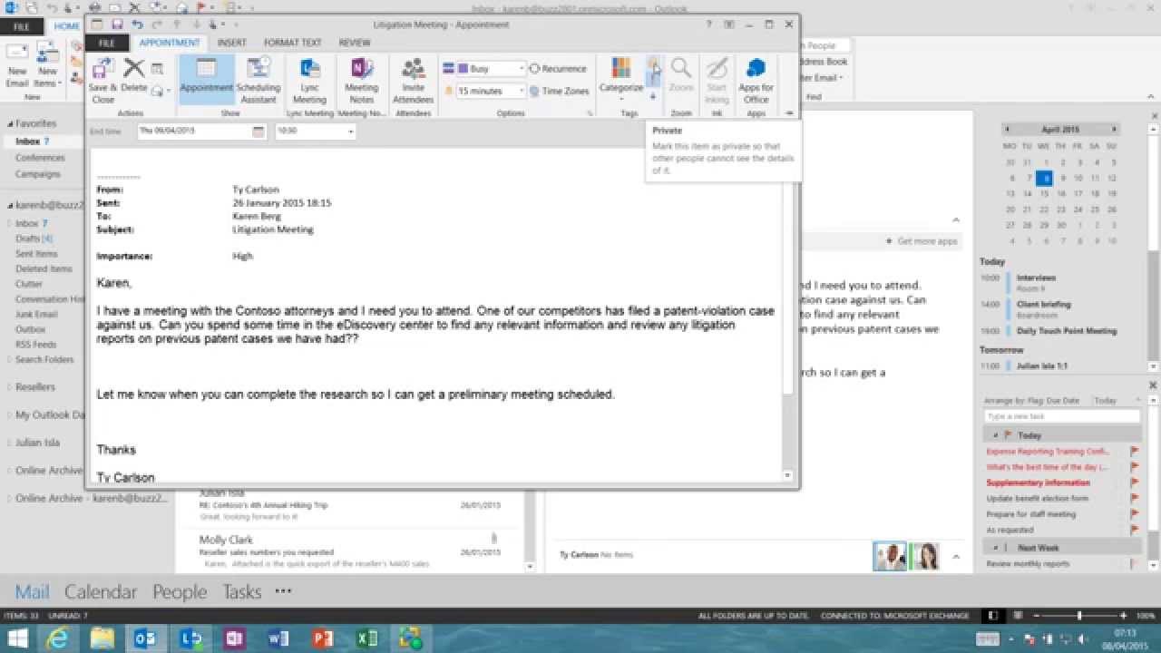 Outlook Create Appointment From Email YouTube Outlook Create Appointment From Email YouTube