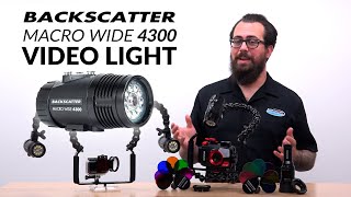 Backscatter Macro Wide Video Light MW4300 | The Best Underwater Video Light