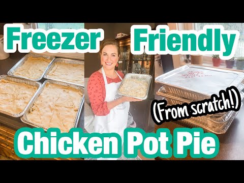 HOW TO MAKE CHICKEN POT PIE STEP BY STEP // FILL YOUR FREEZER CHALLENGE / BATCH COOKING FROM SCRATCH