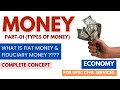 MONEY SUPPLY || PART-01 | TYPES | Fiat Money vs. Fiduciary money | Complete economy for UPSC #upsc