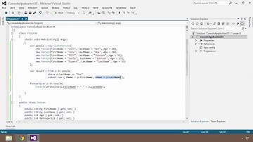Advanced C#: 11 Anonymous Types
