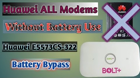How to use  the Huawei Modems E5573CS Without the Battery. Method Working On ALL of Huawei Devices.