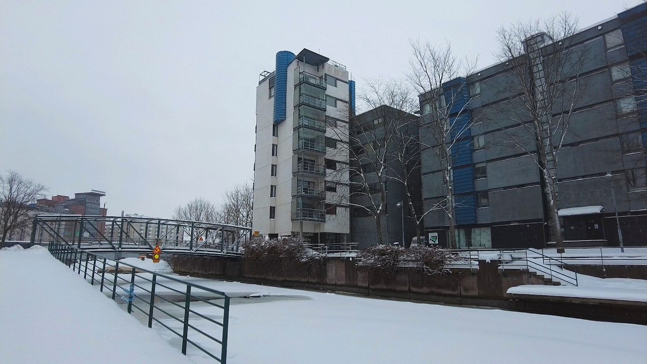 Ruoholahti Canal on a Winter Day