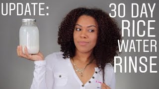 30 Day Rice Water Rinse Update