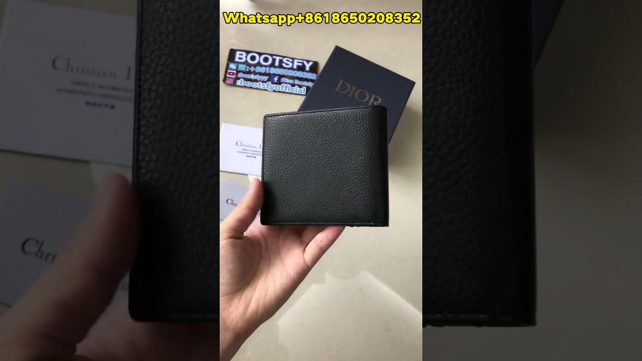 stylish Dio-r Saddle Bi Fold Card Holder from BOOTSFY 