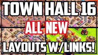 BEST Town Hall 16 Bases W/Links- FREE in Clash of Clans