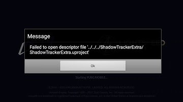 FAILED TO OPEN DESCRIPTOR FILE PUBG MOBILE ERROR, PUBG KR ERROR