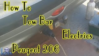 Hatchback 3/5d Fixed Swan Neck Towbar with Electric Kit 13Pin PEUGEOT 206 2009 