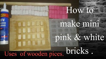 BRICKLAYING Model, how to make a  mini bricks by manual method - part 1