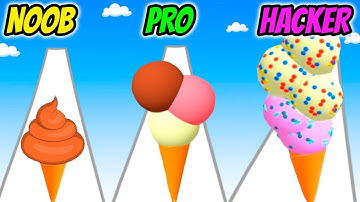 Ice Cream Rush - NOOB vs PRO vs HACKER