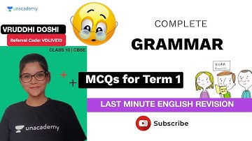 Complete English Grammar MCQs for Term 1 Menti Quiz - LMR Series CBSE Class 10 | Vruddhi Doshi Ma