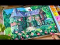 Paint with me studio ghibli kikis delivery service himi jelly gouache unboxing  new sketchbook
