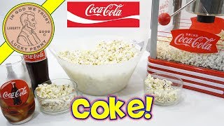 Coca Cola Retro Kettle Popcorn Popper Machine - Make Parmesan Popcorn & Ice Cold Coke!