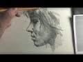 DRAWING   How to draw and shade a girls face - Graphite pencil - Narrated