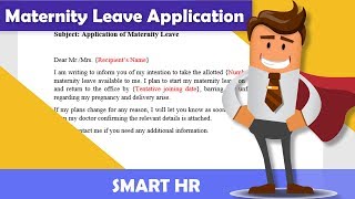 Best Maternity Leave Application Sample Email | #maternityleave | Smart HR screenshot 5