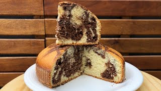 MARBLED HOMEMADE CAKE | Fluffy, Easy and Cheap | WITHOUT MAINTENANCE OR OIL