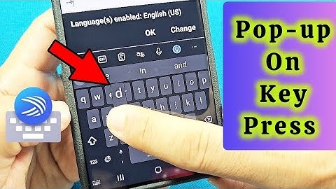 Show Pop-up on Key Press Microsoft SwiftKey Keyboard