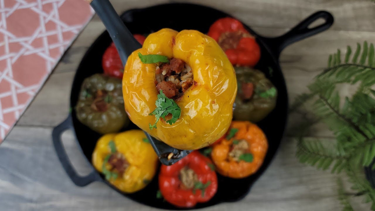 جربوا طبخ ألذ محشي فلفل بأسهل طريقة! من أشهر الوصفات في العالم | My Stuffed Peppers Recipe