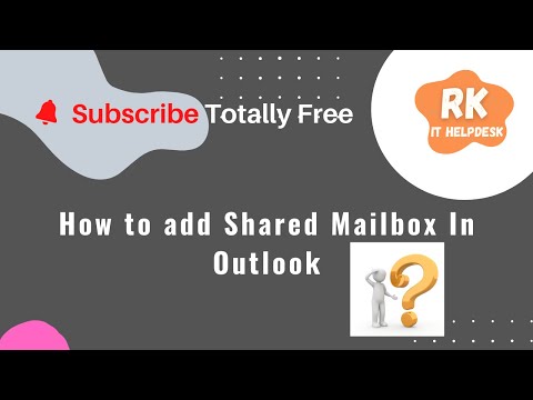 How to add shared mailbox in outlook | RK IT HELPDESK