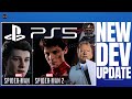 PLAYSTATION 5 ( PS5 ) - SPIDER MAN 2 PS5 GETS A DEV UPDATE !? NEW FACIAL TECH?! /  GHOST OF TSUSHIM…