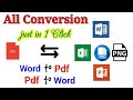 Convert Word to Pdf & Pdf to Word || All Files Conversion || 2021