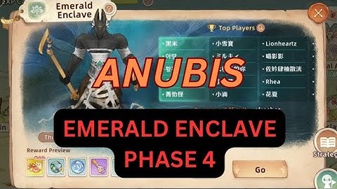 TREE OF SAVIOR - EMERALD ENCLAVE - BOSS ANUBIS - PHASE 4
