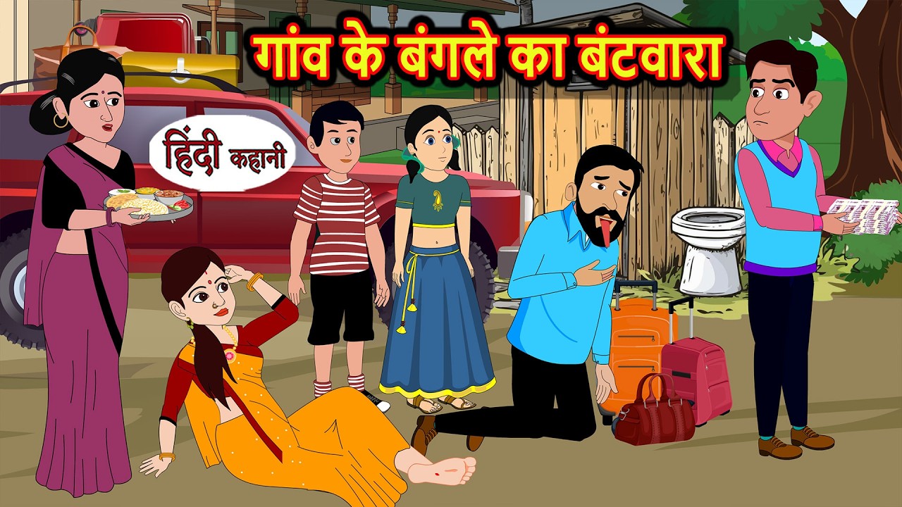 गांव के बंगले का बंटवारा | Stories in Hindi | Bedtime Stories | Fairy Tales | Moral Story | Kahani