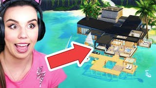 🏖️Building a  LUXURIOUS BEACH MANSION! The Sims 4 Island Living