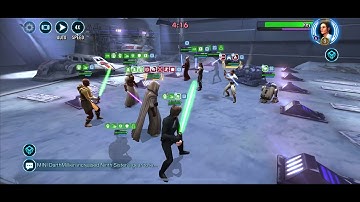 Swgoh- JML LV7 datacron vs Rey LV9 datacron - initial testing