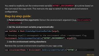 How to Switch Between Environments in a Self-Contained .NET 8 Application