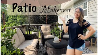 PATIO MAKEOVER 2023||DECORATE WITH ME||SPRING TO SUMMER STYLE