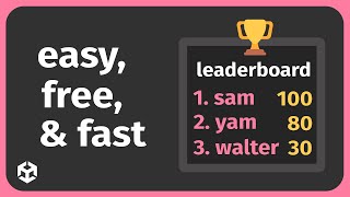 How to make an Online Leaderboard in Unity for Free!