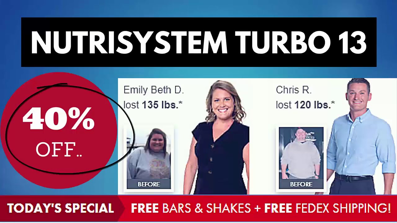 Nutrisystem Turbo 13 Price Details Review | Nutrisystem Coupons | Nutrisystem Cheapest Price 40% OFF