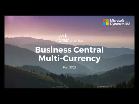 Use multiple currencies in Microsoft Dynamics 365 Business Central ...