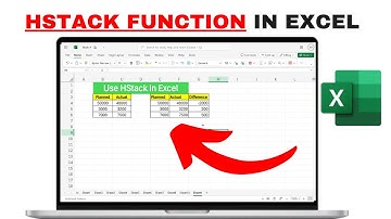 De HStack-functie gebruiken in Excel