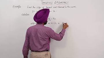 ICSE l CLASS 11 l MATH l APPROXIMATION l Tangent and Normals I Question l L4